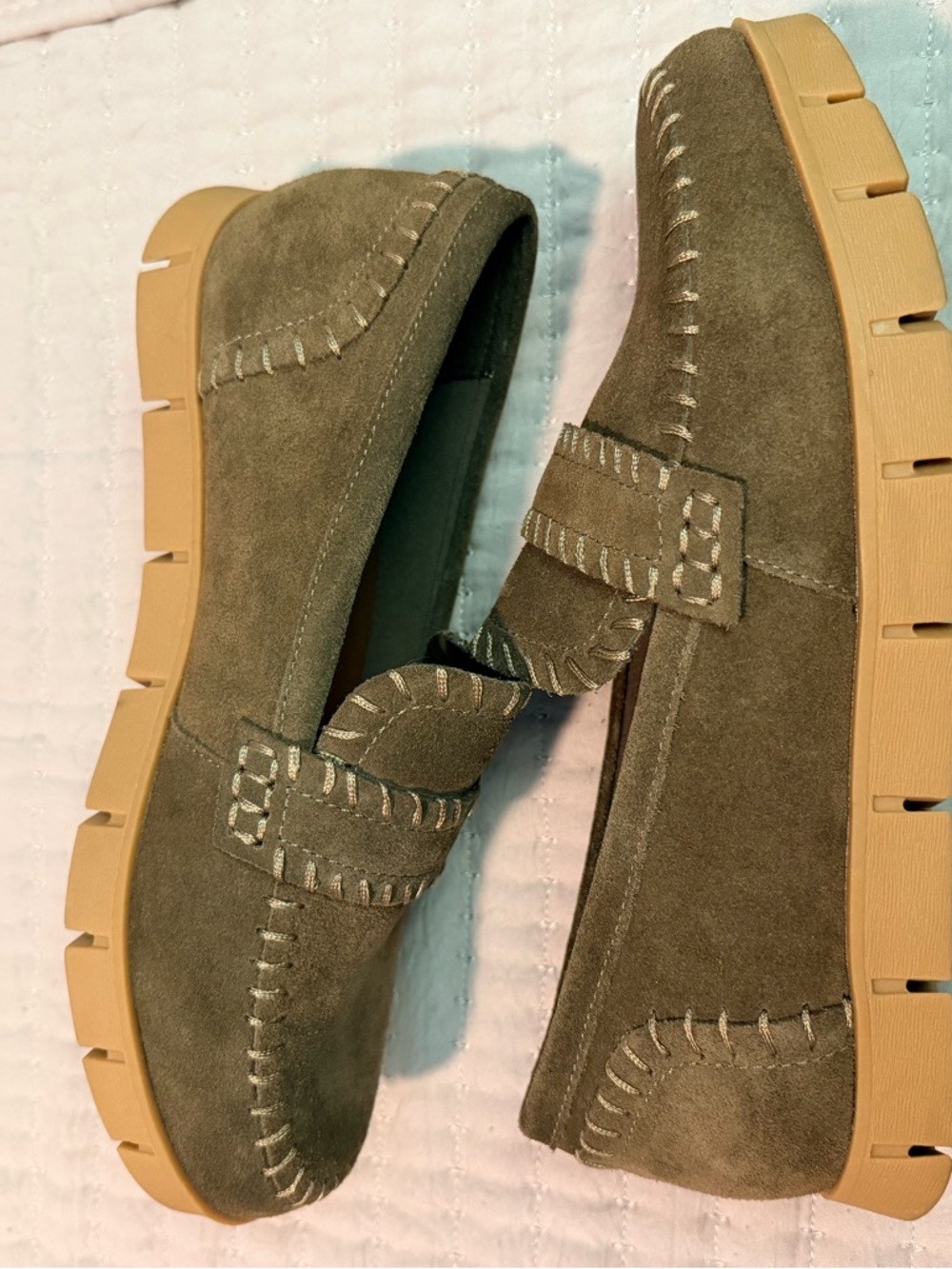 Limited Edition MIA Olive Suede Loafers - Picture 5 of 5